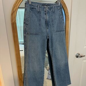 Denim Wide-Leg Jeans